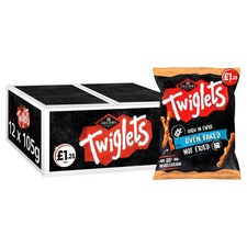Jacob's Twiglets Original Snacks 12 x 105g Pack Oven Baked Savoury Crunchy