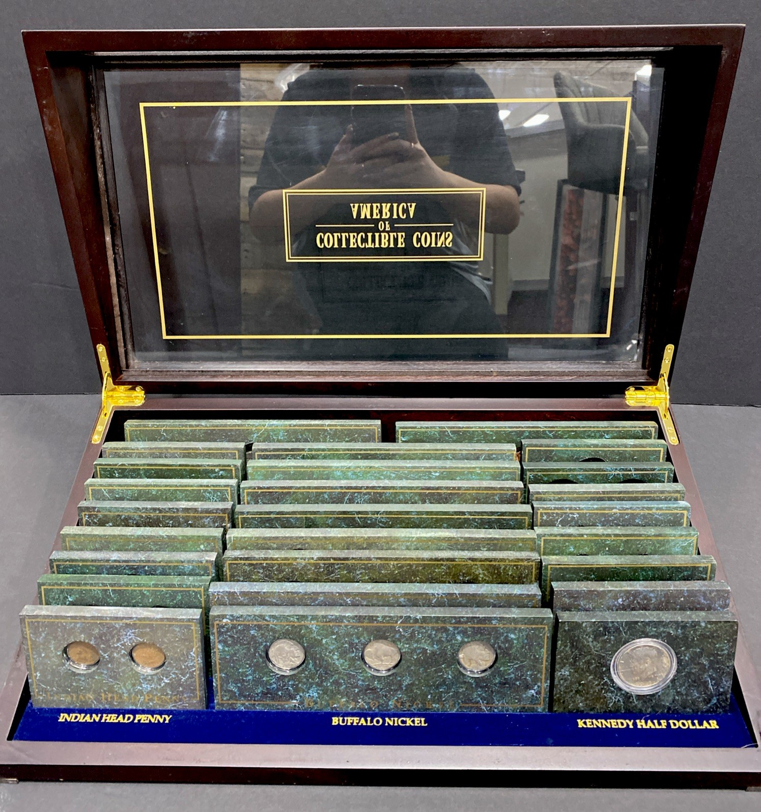 The Danbury Mint Collectible Coins of America Complete Set In Deluxe Display Box