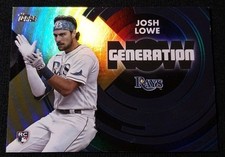 2022 Topps Update Josh Lowe RC #GN-85 Generation Now Gold Parallel /75
