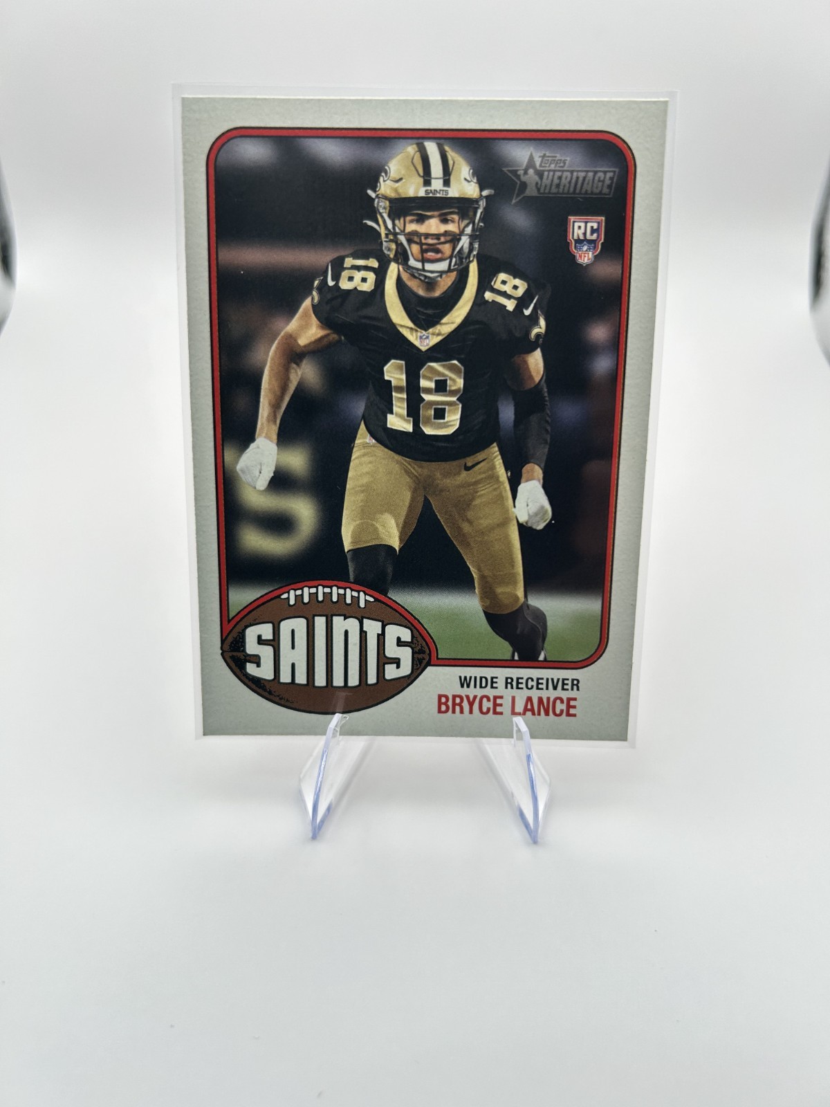 2026 Topps Heritage Football Bryce Lance #283 New Orleans Saints RC