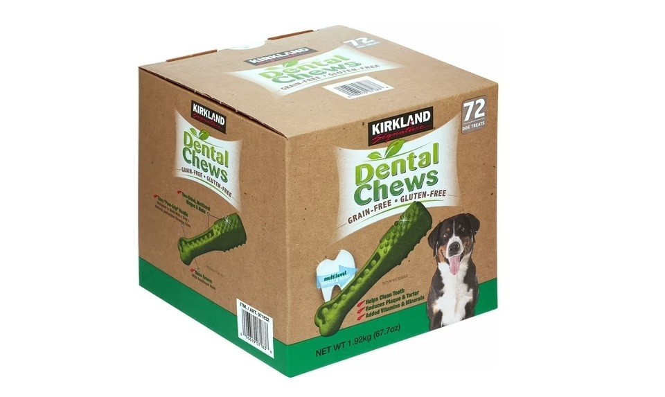 Kirkland Signature Dental Chews Dog Treats, 144 Count Free Shipping