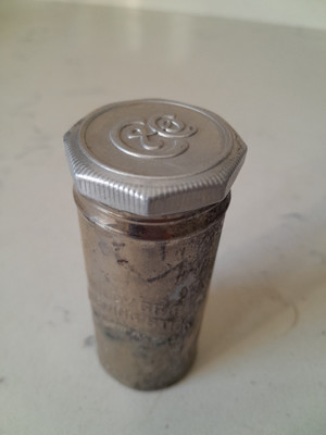 Antique 1900s Colgate & Co Shaving Stick New York USA Tin Case 3.25'' Tall