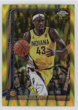 2025-26 Topps Chrome Yellow RayWave Refractor 27/275 Pascal Siakam #1 1f60