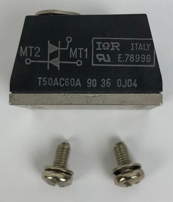 IOR International Rectifier T50A660A 50A Triacs E.78996 w Screws Made in Italy