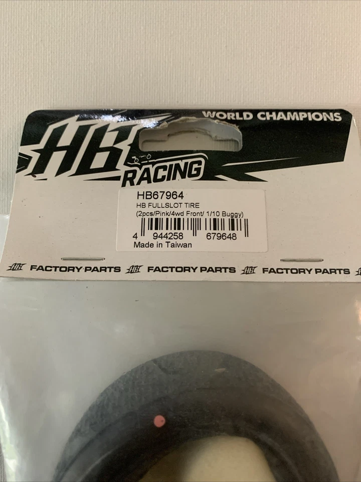 Neumáticos delanteros HB Racing ranura completa con insertos 4x4 buggy compuesto rosa HB67964 NUEVO Foto 2 de 4