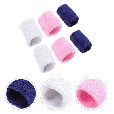 6 Pcs Schweißbänder Handgelenk Sportgelenkwache Fitnessarmbänder