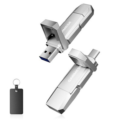 256GB USB C SSD Flash Drive Up to 450MB/s USB 3.2 Solid State Thumb Drive Typ...