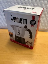 Bialetti Brikka, Moka Pot Stovetop Coffee Maker 4 Cups 5.7 Oz Alum Black 0007328