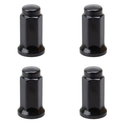 (4 Pack) Tusk Flat Base Lug Nut 10mm x 1.25mm Thread Pitch w/14mm Head Black - Picture 1 of 2