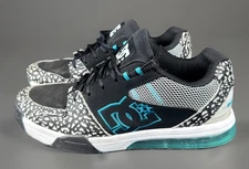 ✨Men’s DC Shoes Versatile Skate Shoes White Black Blue Size 10.5 ADYS200076✨