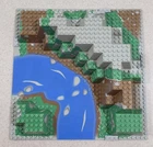LEGO Vintage Raised Baseplate 32x32 Canyon River  Extreme Team 6584 Vintage