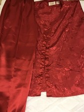 vintage victoria secret Jacquard Pajama Set Size S BIN AG