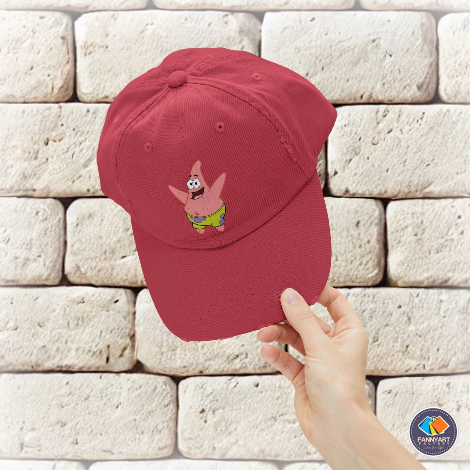 Patrick Star Unisex Distressed Cap