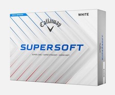 CALLAWAY SUPERSOFT White Golf balls - 12 PACK Dozen -  BRAND NEW Genuine