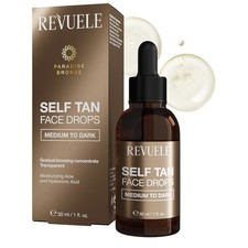 Revuele Self Tan Drops 30ml Autobronzant Visage Glow Naturel Hydratant Sans...