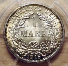 Germany 1 Mark 1915-F *PCGS MS 67*
