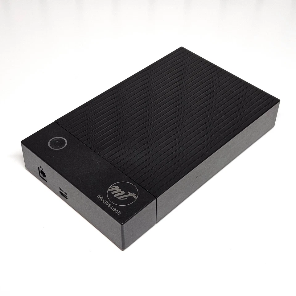 MODUSTECH 4TB External Hard Drive USB 3.0 & Type-C 3.0 with Cables - Used - Image 2 of 4