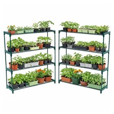 NEW Double Pack Flower Staging Display Greenhouse Racking Shelving