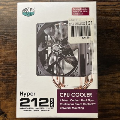 Cooler Master Hyper 212 EVO - CPU Cooler RR-212E-20PK-R2 (New, Open Box) 