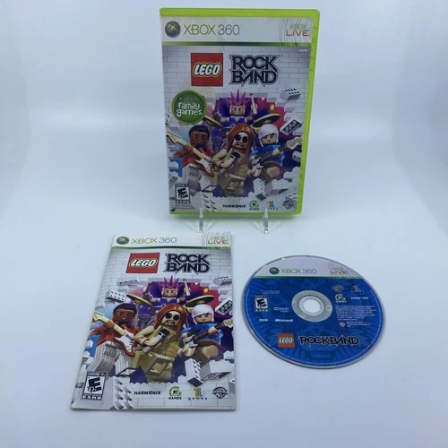LEGO Rock Band Xbox 360 2009 Music Game CIB Tested Working