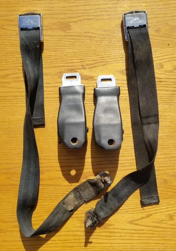 Cinturones de seguridad con canastilla retractores 1968-70 Ford Ranchero 68 69 1969 Mustang Fairlane Foto 3 de 4