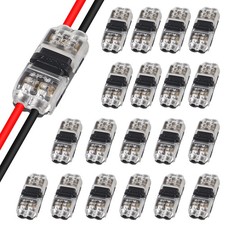 20 Pack Quick Solderless Wire Splice Connector, 2 Way Automotive , Reliable C...