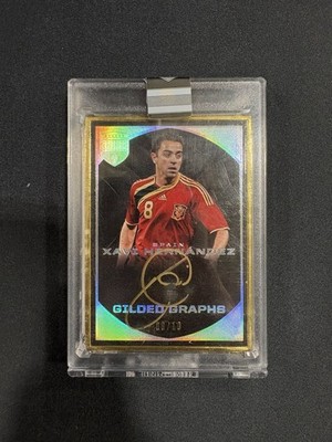 2018 Panini Eminence Soccer Xavi Hernandez Jersey Match Auto On Card 8/10
