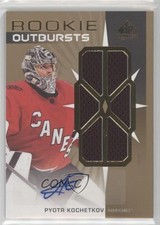 2022 Upper Deck SP Game Used Rookie Outbursts Jersey Pyotr Kochetkov Auto 05ql