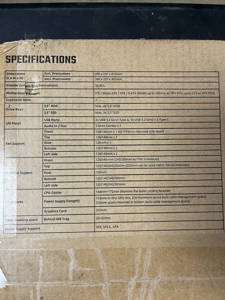 Cooler Master QUBE 500 Flatpack Black Small High Airflow Mid-Tower New - Image 3 of 4