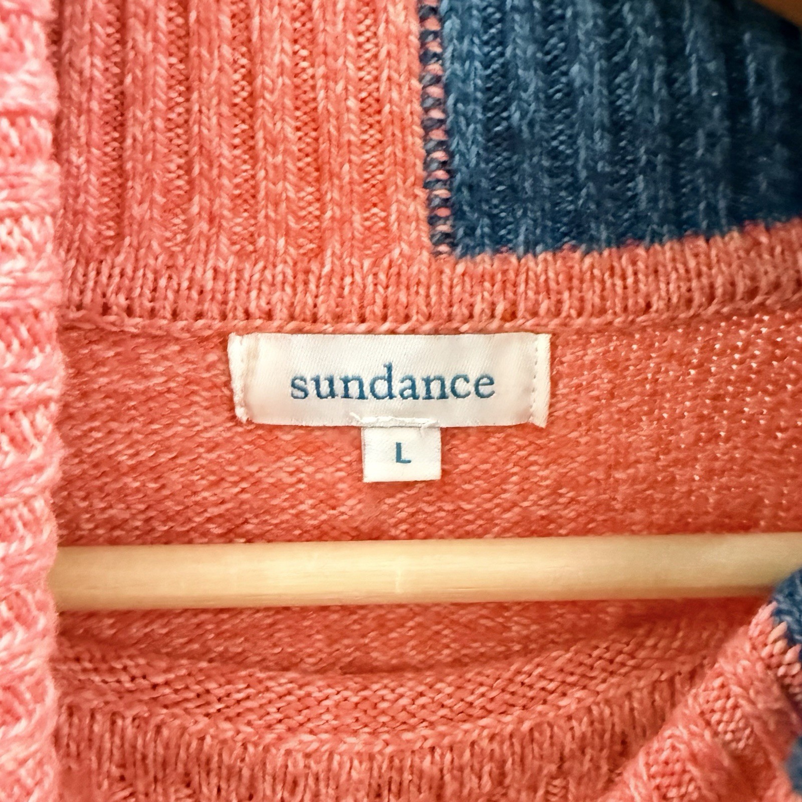Sundance Luna Patchwork Colorblock Turtleneck Swe… - image 3