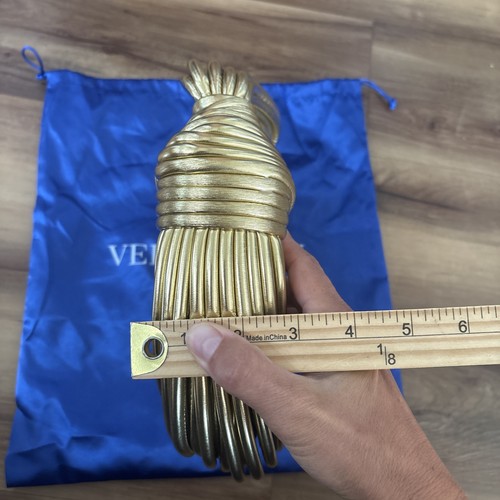 Verano Hill Nudo Dorado Media Luna Bolso de Mano Cartera Cuerda Declaración Real con Bolsa para el Polvo - Imagen 14 de 16