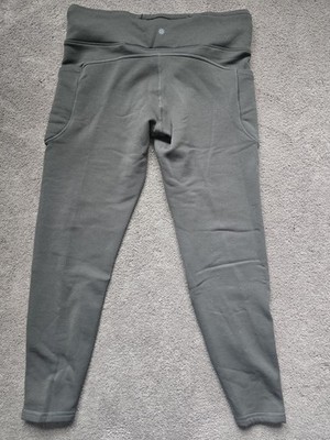 Athleta Altitude Stash Tights Polartec Power Stretch, Gray, Size X-Large