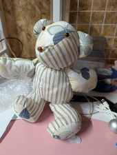 Handmade Patchwork Fabric Teddy Bear Plush Toy