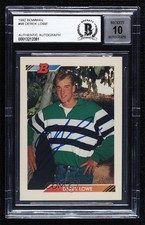 BAS 1992 Bowman Derek Lowe #98 Authentic Auto ow6