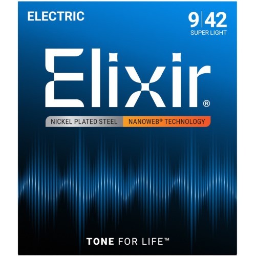 Elixir 12002 Electric Nanoweb Super-Light 009 - 042 | Neu