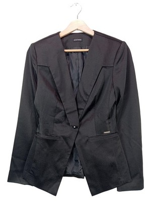 BRUNO BANANI Long-Blazer Damen Blazer Gr. DE 34 schwarz Business-Look
