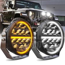 Colight Pair 7" inch 500W LED Work Lights DRL Spot Beam Offroad Driving Fog Lamp