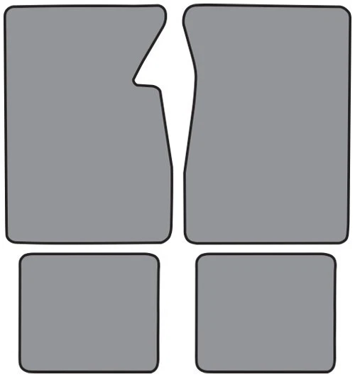 Juego de alfombrillas Chevrolet Impala Loop 1961-64 con logotipo de pajarita azul - ACC Foto 3 de 4