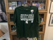 NOS 2019 Michigan State Spartans Basketball Green FINAL 4 Graphic T-shirt SZ XL