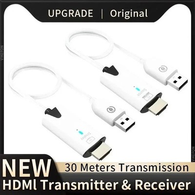 30m Wireless Video Transmitter and Receiver HDMI-Compatible Extender Display Ada