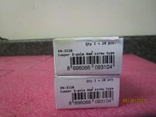 Qty (40) Automation Direct Konnect-it Jumper 3-POLE 4mm Screw Type KN-3J10
