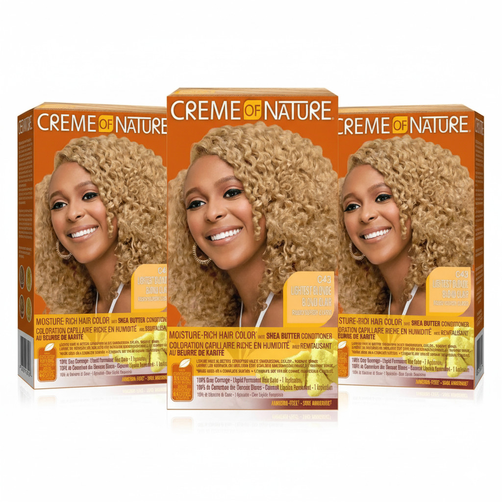 [CREME OF NATURE] Moisture-Rich Hair Color, C43-Lightest Blo