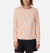 Hang Ten Women's Long Sleeve Sun Protection Tee with Pocket LARGE