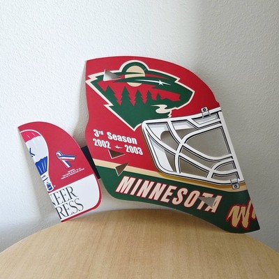MINNESOTA WILD GOALIE MASK HELMET 3rd SEASON REMAX CARD STOCK NEW
