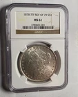 1878 Morgan Silver Dollar 7TF NGC MS61 Reverse of 1879 Phily Mint State Coin