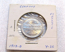 Germany Weimar Republic 1919-D 50 Pfennig uncirculated Coin