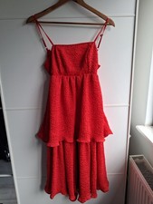 Brand New Red Summer Dress Size 6/Spanish holiday  vibe
