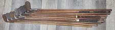 10 Antique Vintage 1920's Hickory Wood Shaft Golf Clubs Missing Or Damaged Grips