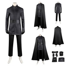 Kylo Ren Cosplay Costume Halloween party Black cloak Jedi Kylo Ren Deluxe outfit