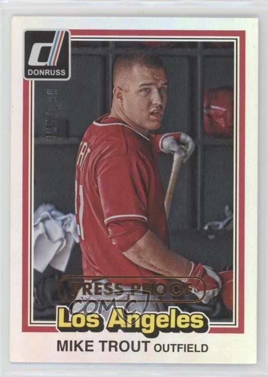 2015 Donruss Inaugural 1981 Edition Press Proof Bronze /299 Mike Trout #196 00d2
